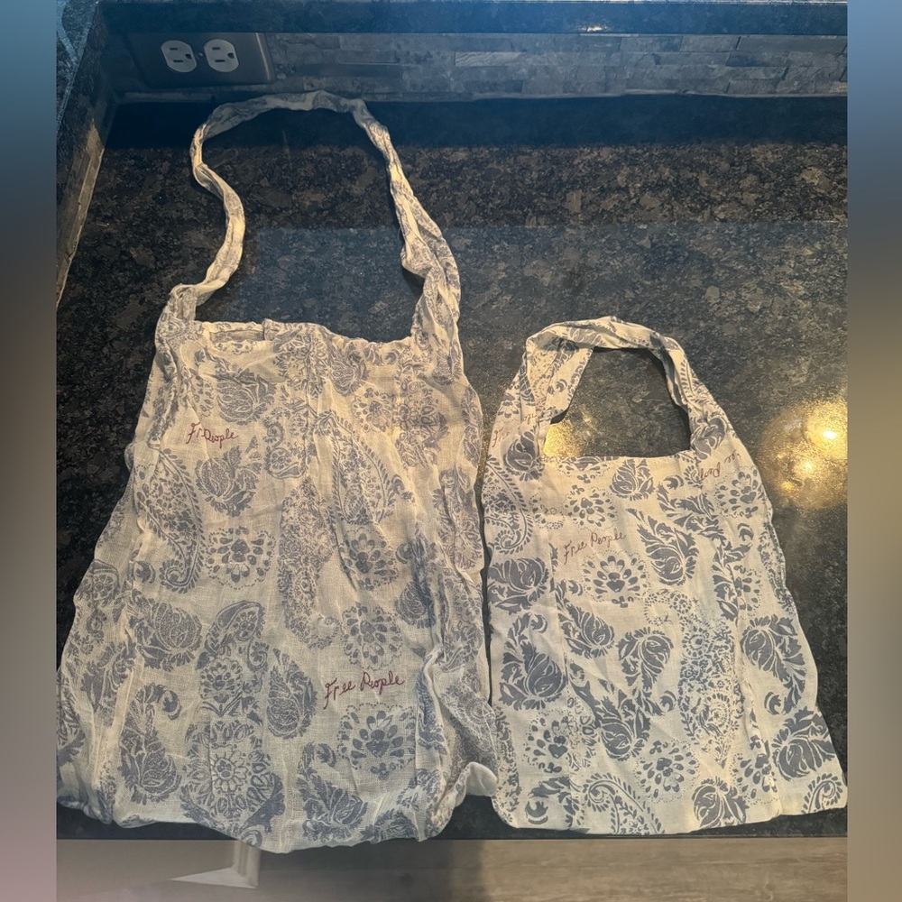 2 Free People Gauze Dust Bags